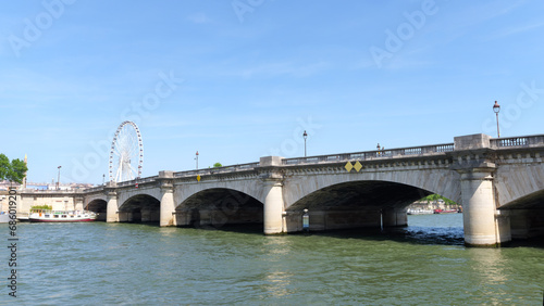 The Concorde bridge in the 8th arrondissement of Paris city