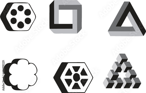 Geometric 3d shapes, Basic voluminous geometry figures for education, Realistic vector illustration, editable icons set. Easy to change color or size for poster, banner or flyer designing. eps 10.