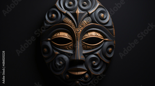 Concept of mistic mask or face