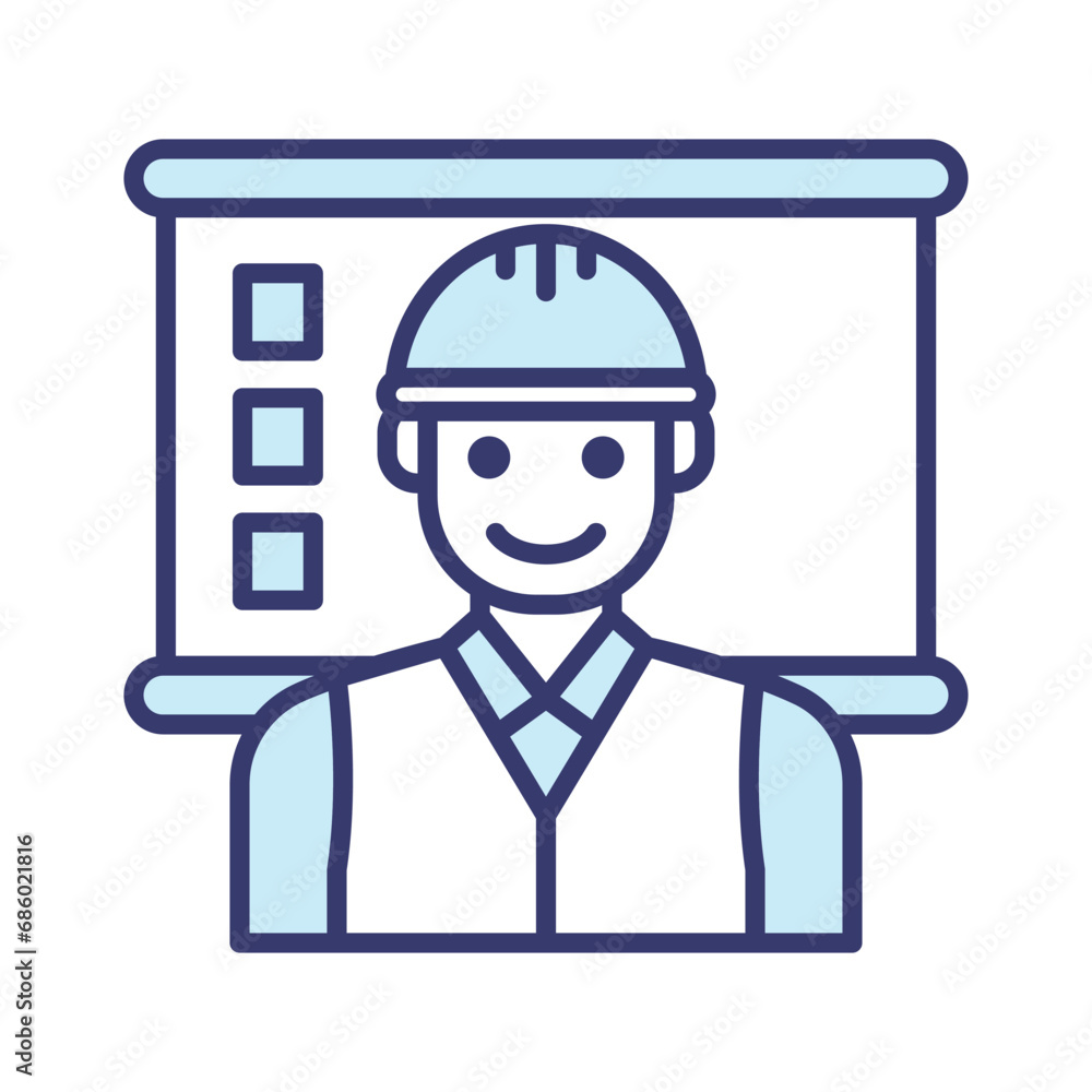 Engineering worker icon vector on trendy design Engineering worker icon vector on trendy design