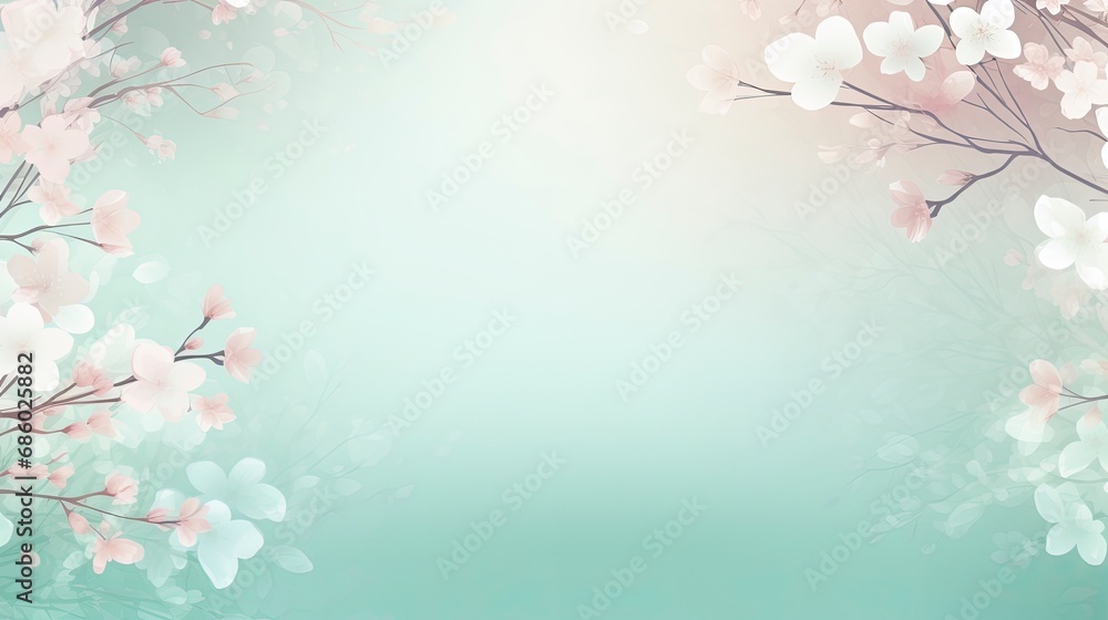 Spring Bloom Harmony. Floral and Insect Wallpaper Art. For banners, covers, decorations, posters. Spring Bloom Harmony. Floral and Insect Wallpaper Art. For banners, covers, decorations, posters.
