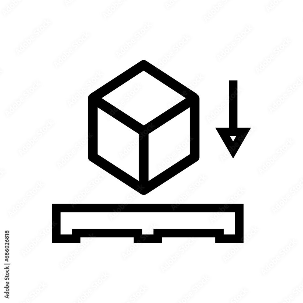 Packaging Icon outline Illustration Packaging Icon outline Illustration