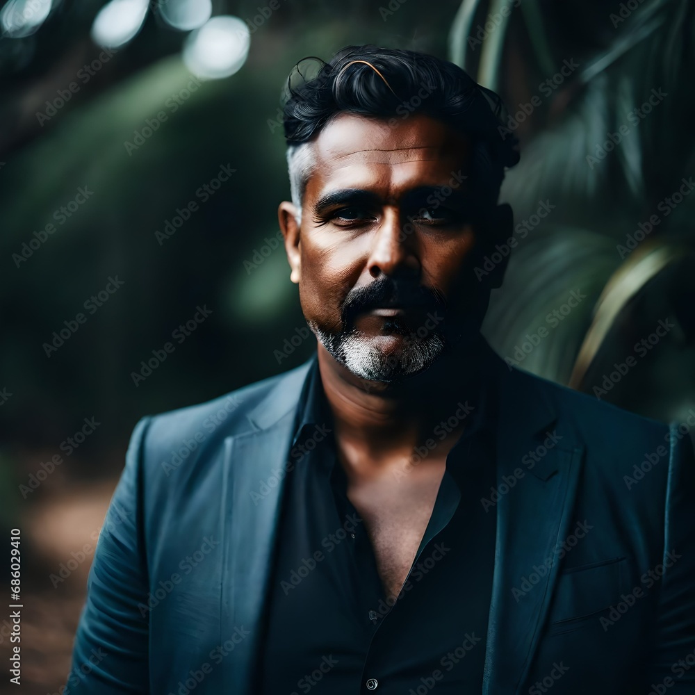 Portrait of Aboriginal Australian handsome middle aged professional man Portrait of Aboriginal Australian handsome middle aged professional man