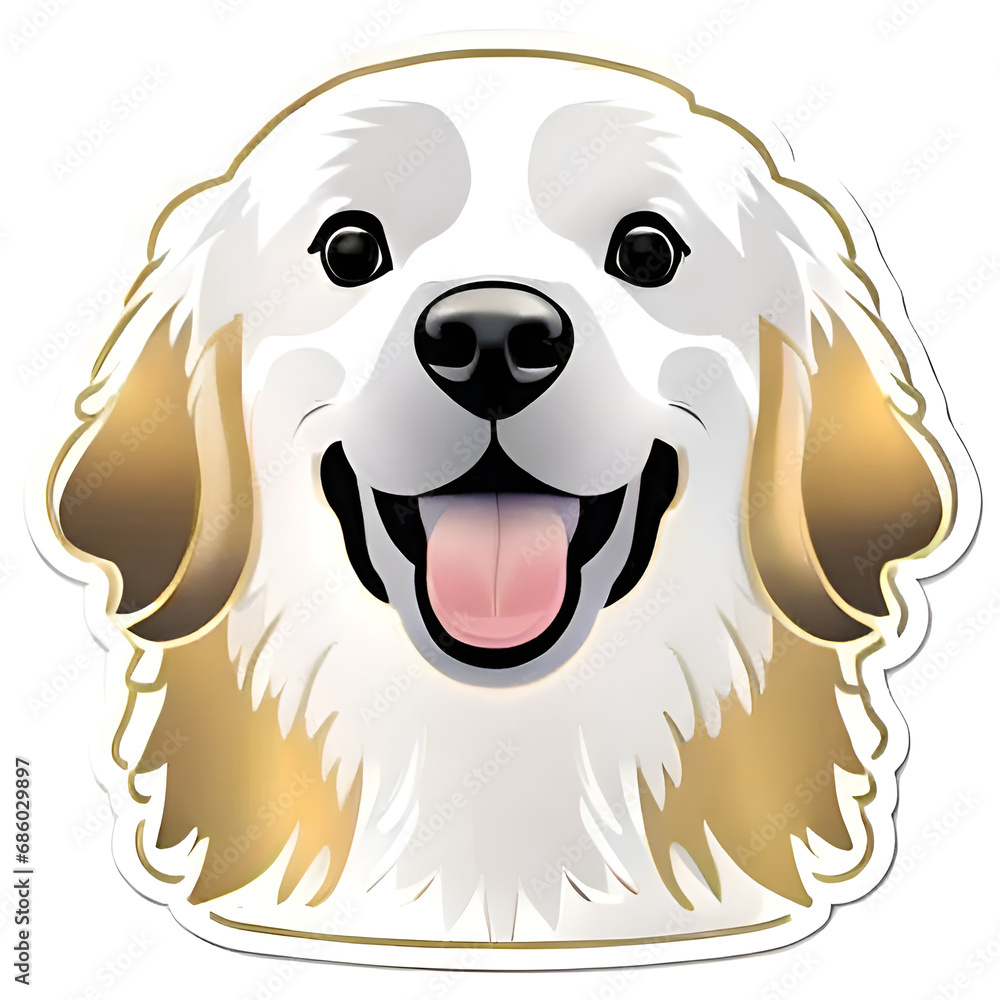 illustration of a cartoon dog with logo,art,design