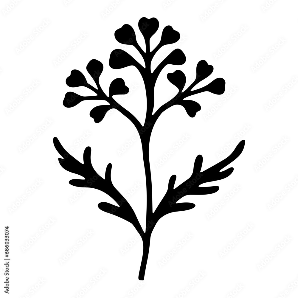 Verbena Icon Illustration with Glyph Style. SVG Vector Verbena Icon Illustration with Glyph Style. SVG Vector