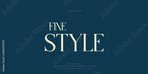Hand drawn elegant alphabet letters font and number. Classic Lettering Minimal Fashion Designs. Typography modern Sen serif fonts regular decorative vintage concept. vector illustration