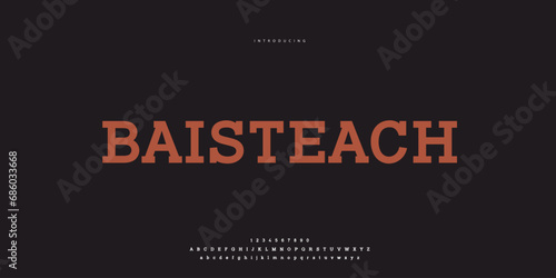 Hand drawn elegant alphabet letters font and number. Classic Lettering Minimal Fashion Designs. Typography modern Sen serif fonts regular decorative vintage concept. vector illustration