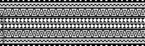 Polynesian tattoo tribal designs. Samoan tattoo tribal band. photo