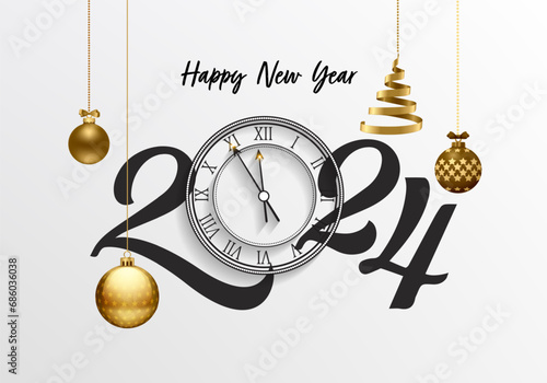 happy new year 2024 design
