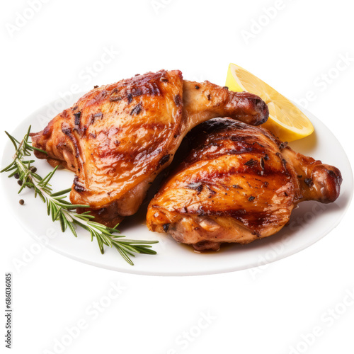 fried chicken isolated on transparent background 