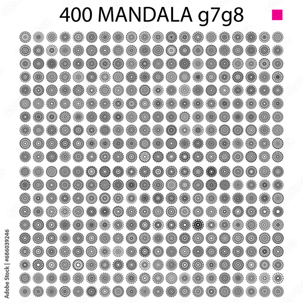 various mandala collections - 400 set yoga pattern various mandala collections - 400 set yoga pattern
