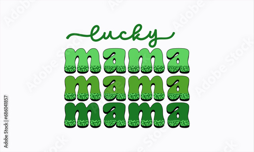 St Patrick's Day Retro Svg, Rainbow St Patrick's Day, st. patricks svg designs,  Saint Patrick holiday quotes SVG design, lucky charm, lucky mama rainbow photo