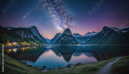 Fjord bei Nacht © DeMitoBella