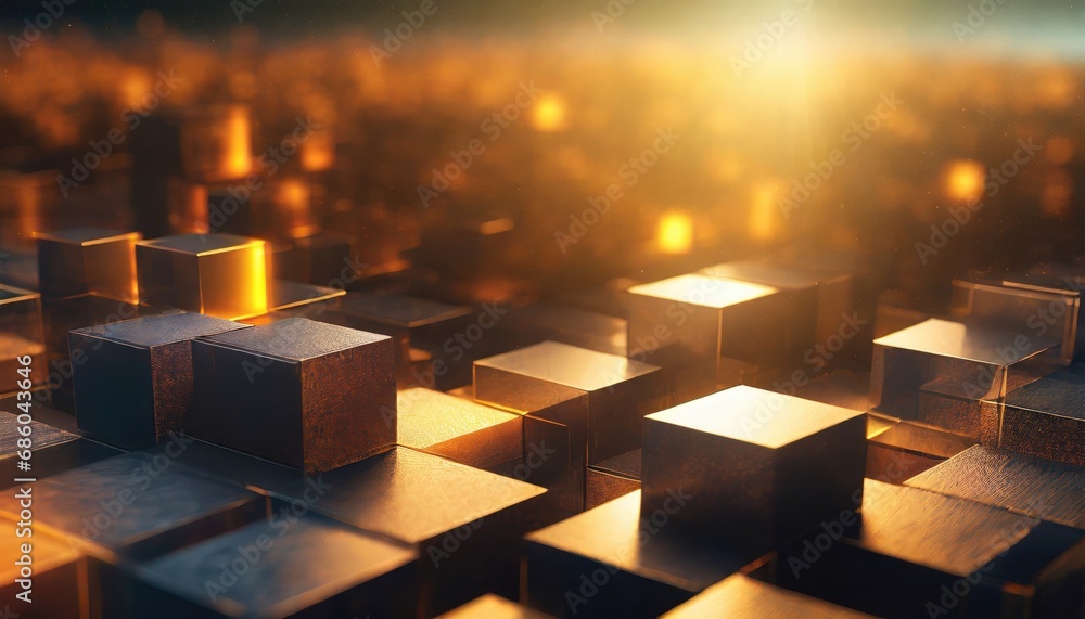 Abstract Background with Cubes Abstract Background with Cubes