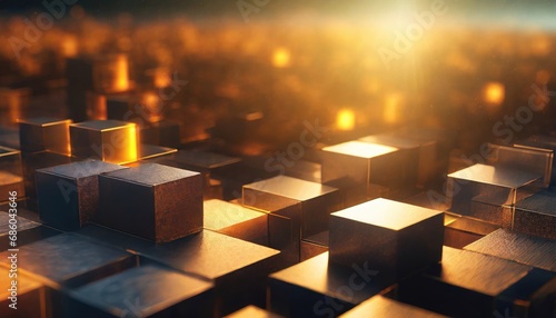 Abstract Background with Cubes