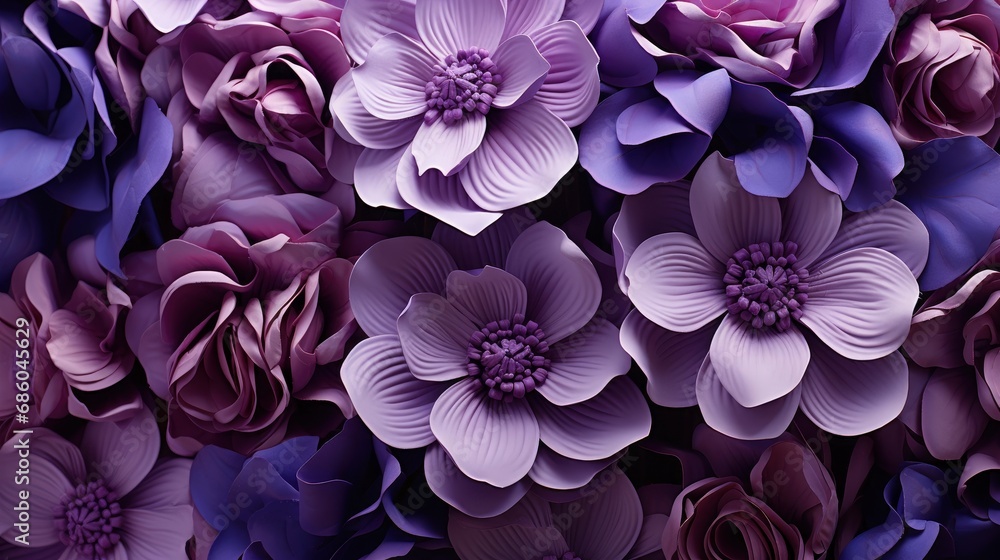 Purple Color Flowers Seamless Texture Lilac, HD, Background Wallpaper, Desktop Wallpaper 
