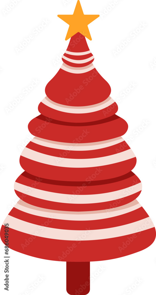 Unique Christmas Tree Illustration Unique Christmas Tree Illustration