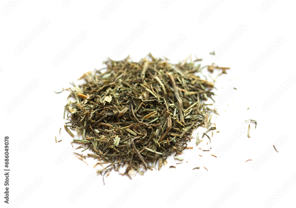 Pile of dry dill. Isolated on white. Pile of dry dill. Isolated on white.