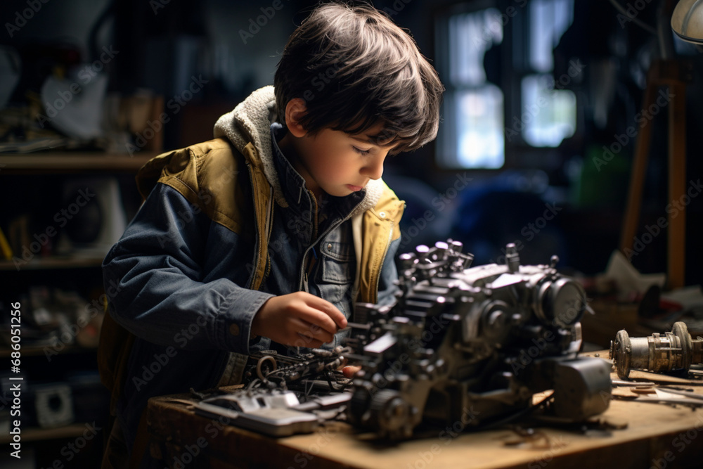 Young Inventor at Work- Engineering Dreams Young Inventor at Work- Engineering Dreams