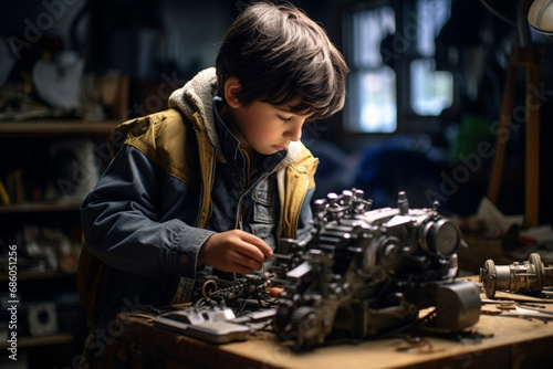 Young Inventor at Work- Engineering Dreams