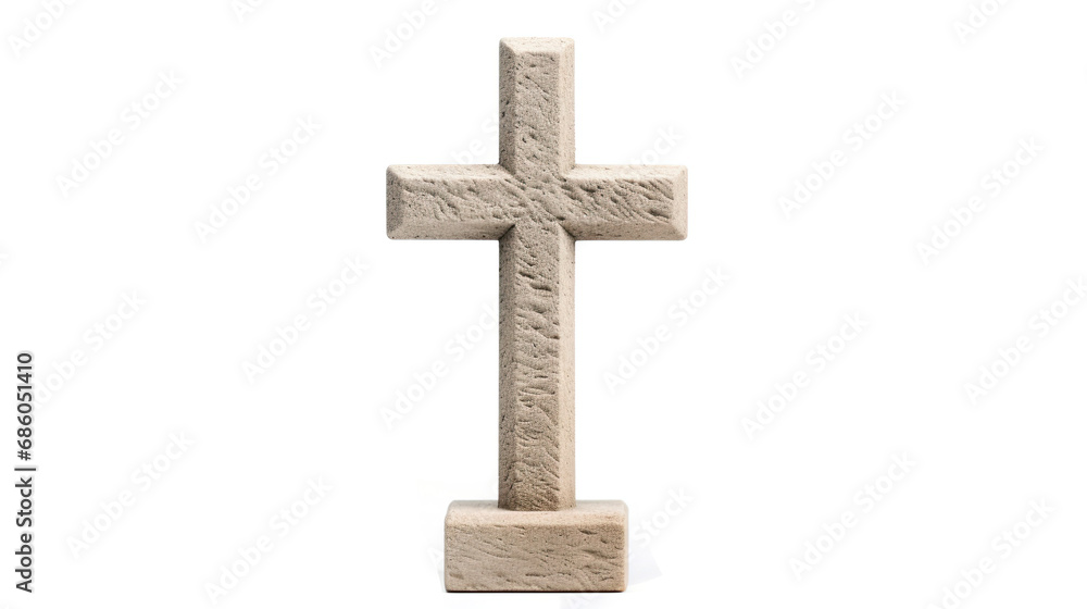 Christian stone cross. Isolated on Transparent background. Christian stone cross. Isolated on Transparent background.