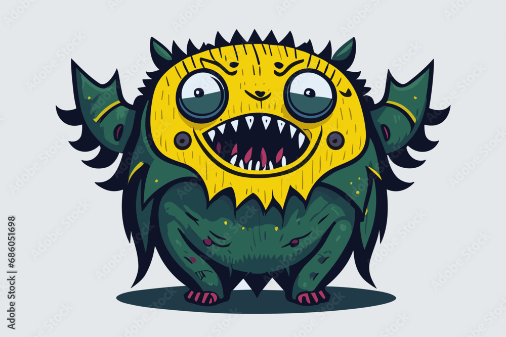 Bundle Funny Monster Vector. Good for Helloween