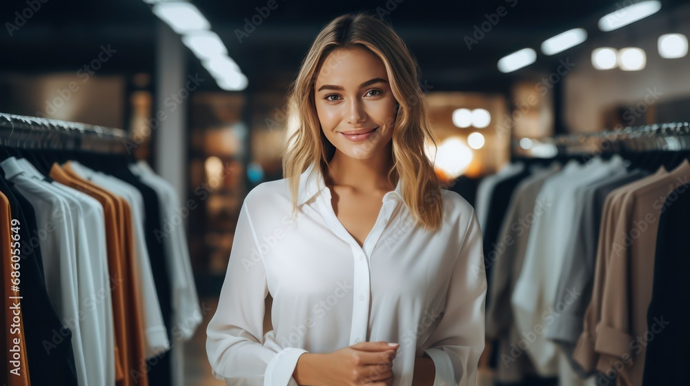 woman shopping in mall woman shopping in mall