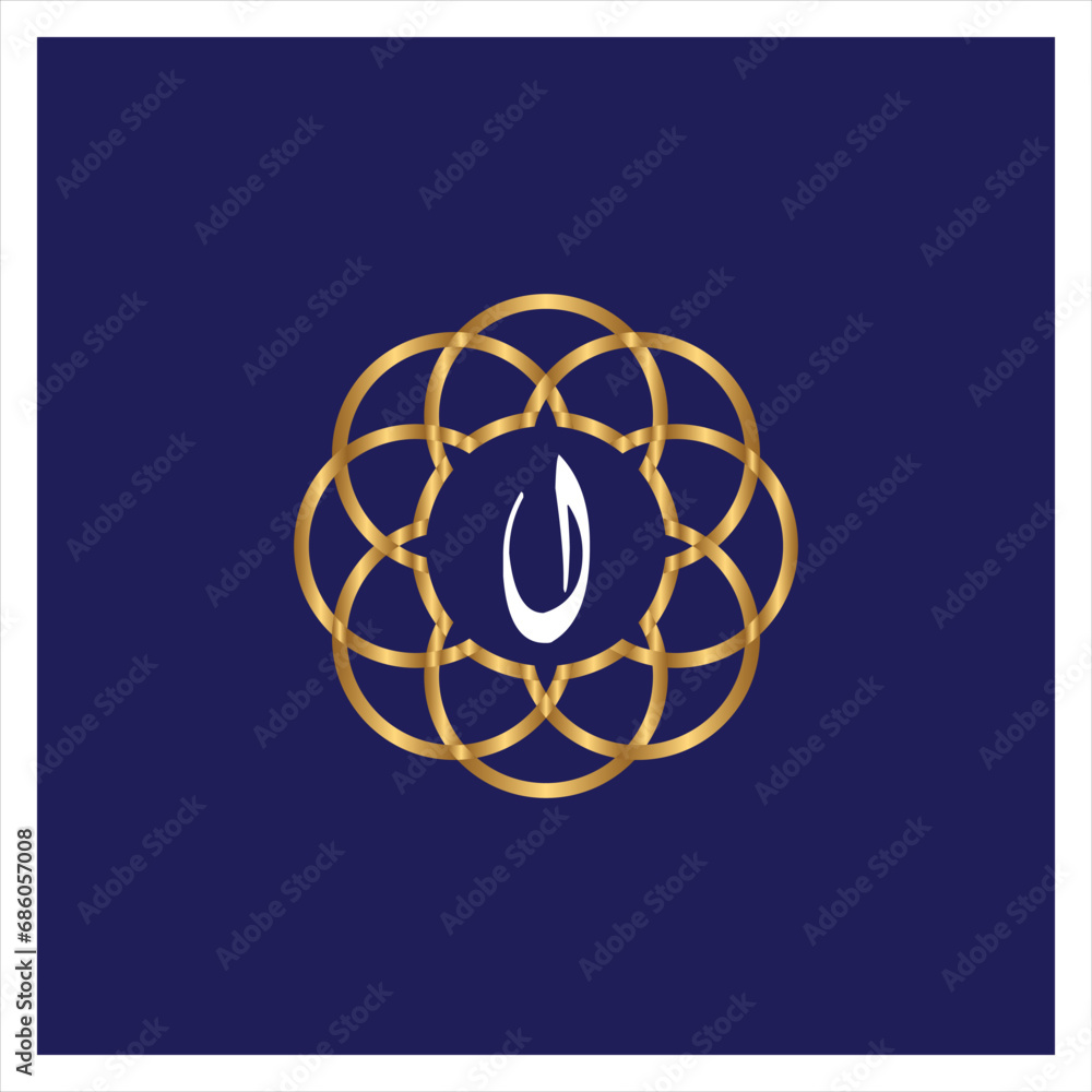 arabic alphabet Alif logos, golden on Navy Blue backgrond arabic alphabet Alif logos, golden on Navy Blue backgrond