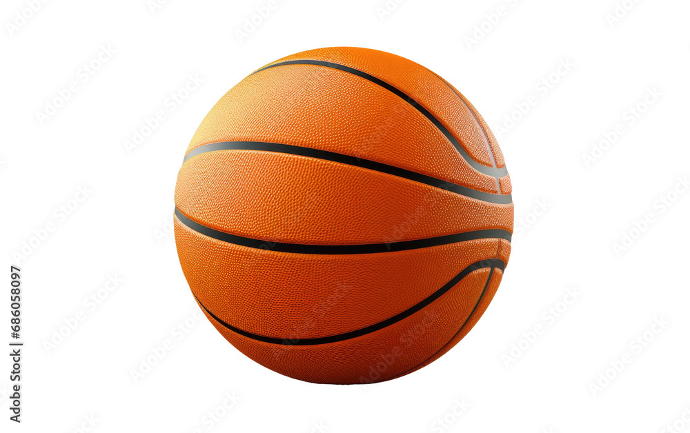The Realistic Image of a Basketball Game, Where Victory Echoes on the Court on White or PNG Transparent Background