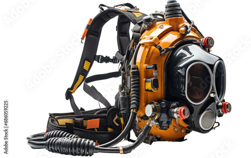 A Realistic Image of Cutting-Edge Breathing Apparatus on White or PNG Transparent Background