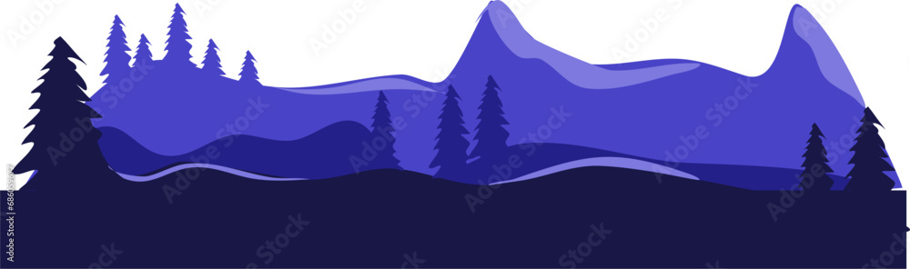 Mountain landscape Illustration Mountain landscape Illustration
