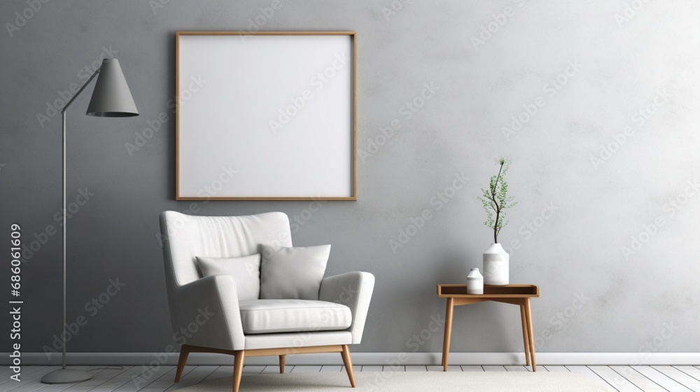 Redefine your space with a modern touch - a 3D ed photo frame and mockup adorning a stylish gray wall. Redefine your space with a modern touch - a 3D ed photo frame and mockup adorning a stylish gray wall.