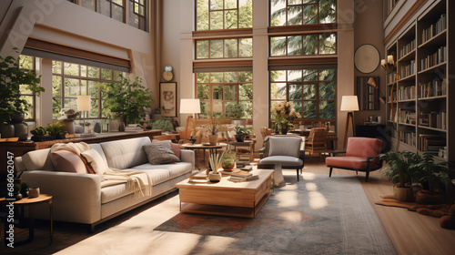 living room in a hotel