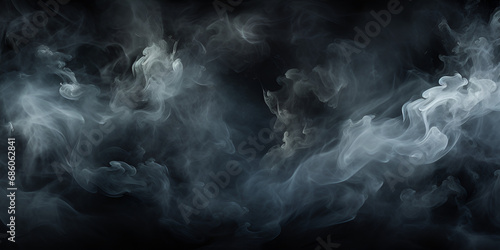charcoal  high quality Abstract powder or smoke isolated on black  fog filled  design Abstract fog or smoke move on black color background  Captivating Dance of Smoke and Cityscape.AI Generative