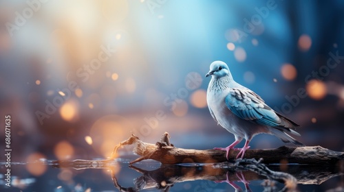 Common Wood Pigeon On Tree Branch, HD, Background Wallpaper, Desktop Wallpaper 