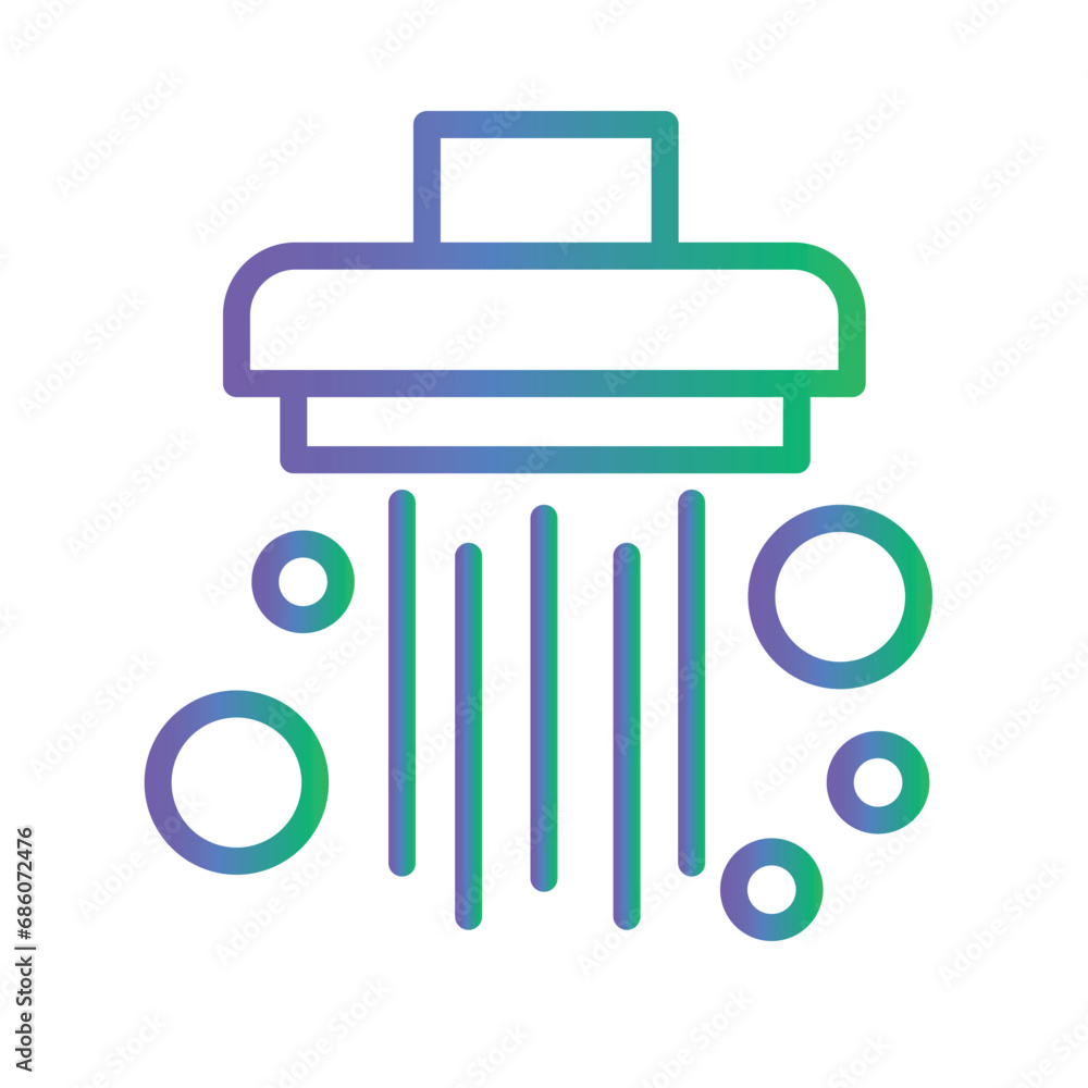 Relax Sauna Shampoo Gradient Outline Icon Relax Sauna Shampoo Gradient Outline Icon