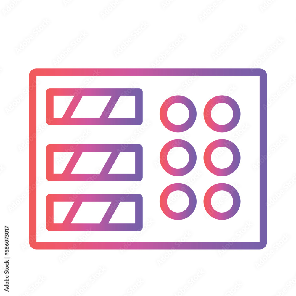 Sea Seafood Sushi Gradient Outline Icon Sea Seafood Sushi Gradient Outline Icon