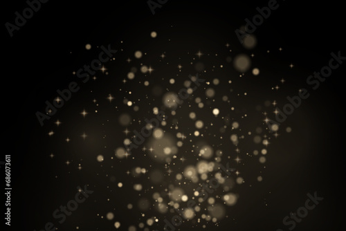Christmas glowing bokeh confetti light and glitter texture overlay for your design. Festive sparkling white dust png. Holiday powder dust for cards, invitations, banners, advertising.