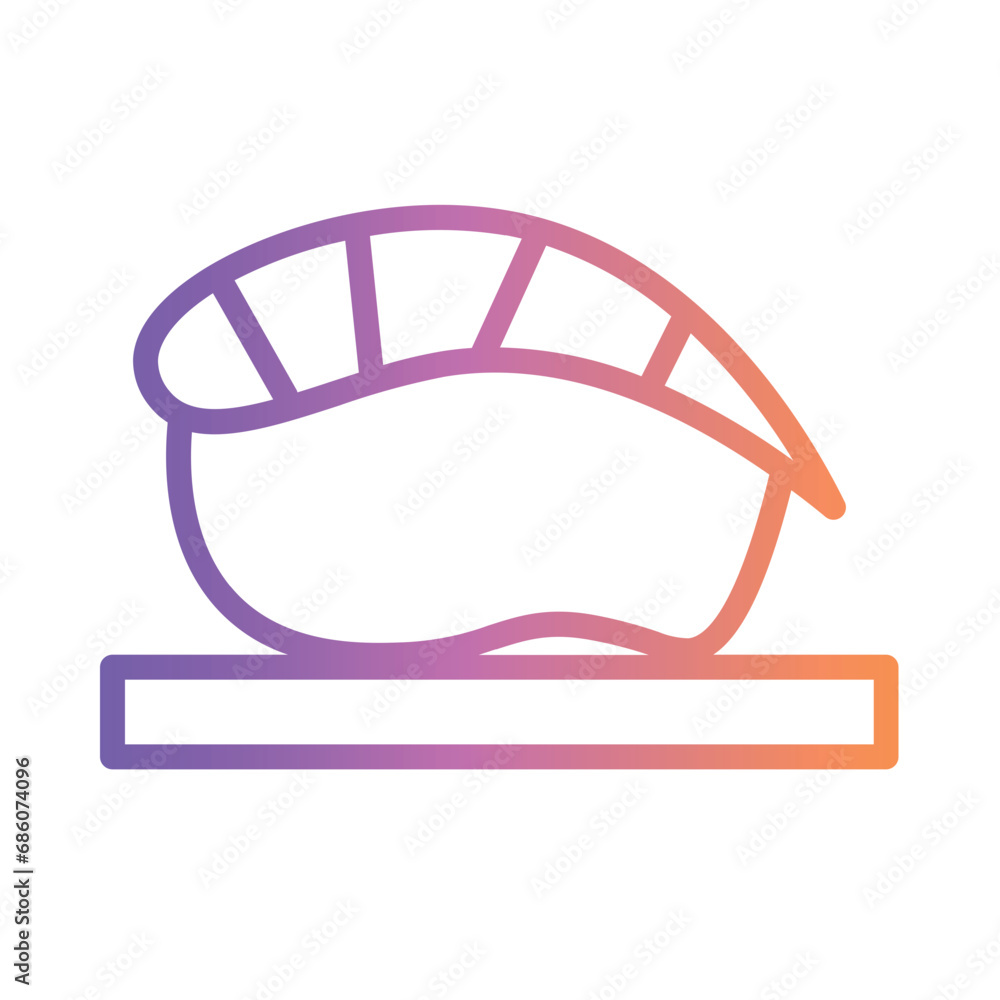 Food Japanese Meal Gradient Outline Icon Food Japanese Meal Gradient Outline Icon