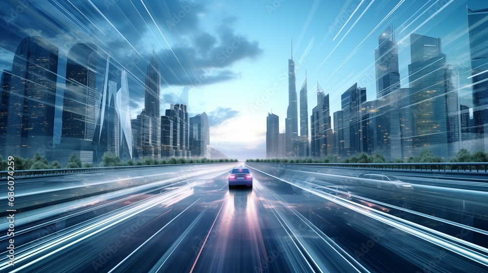 concept of fast business success. concept of fast business success.