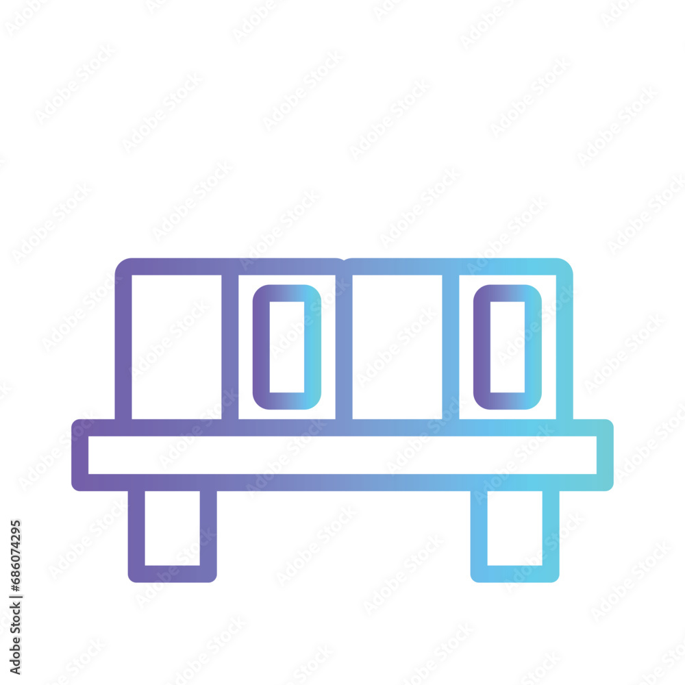 Sushi Food Roll Gradient Outline Icon Sushi Food Roll Gradient Outline Icon