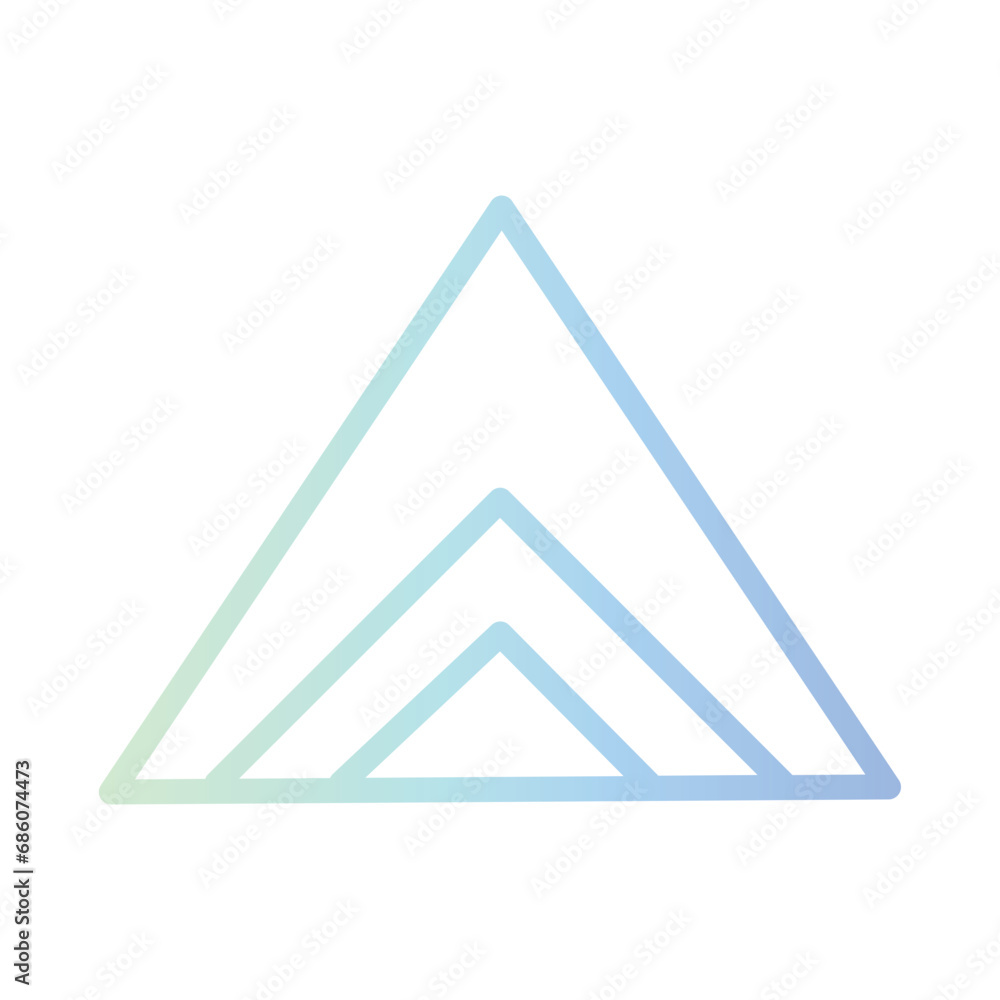 Abstract Arrow Creative Gradient Outline Icon Abstract Arrow Creative Gradient Outline Icon