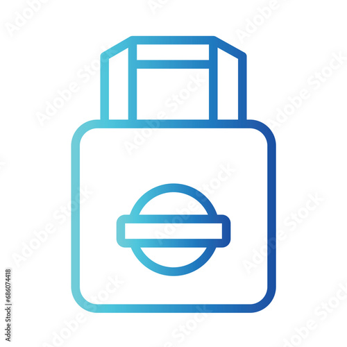 Take Away Sushi Gradient Outline Icon