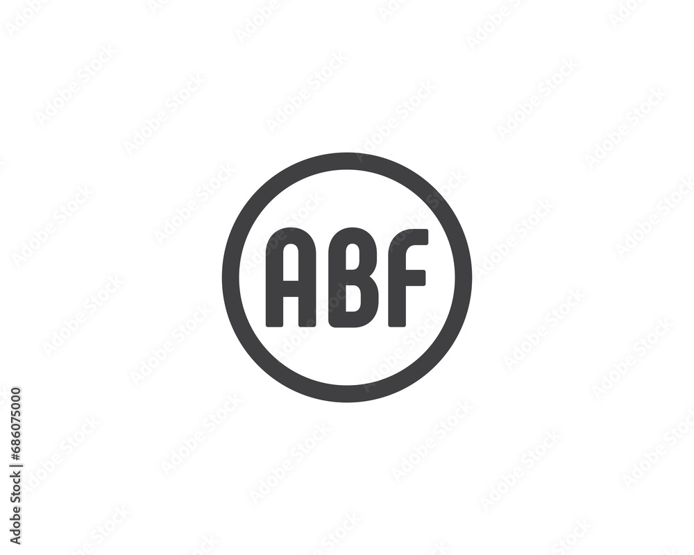 ABF logo design vector template ABF logo design vector template