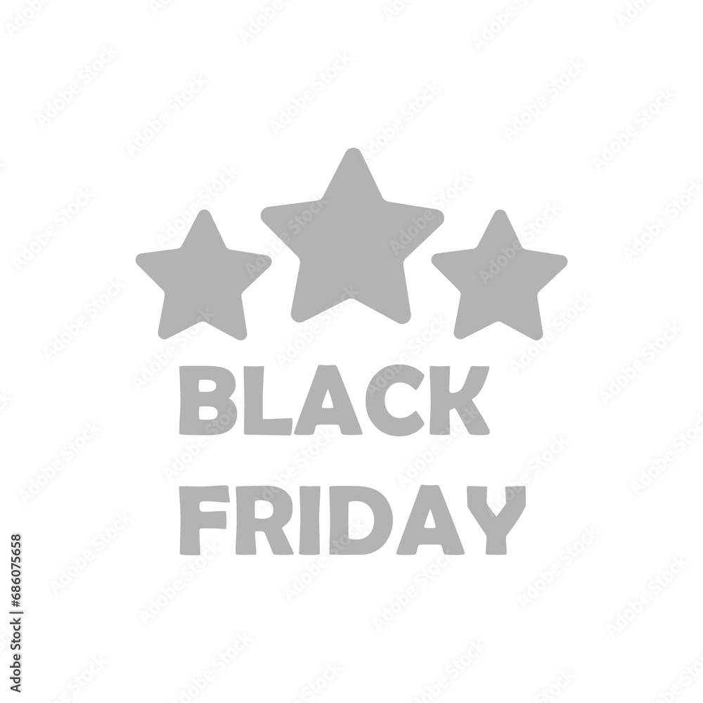 stars icon, black friday on a white background, vector illustration stars icon, black friday on a white background, vector illustration