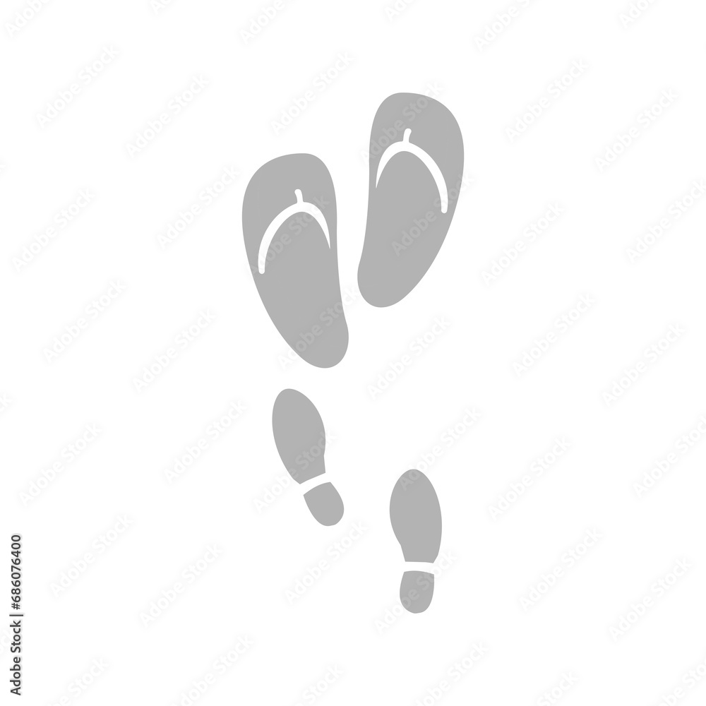 slippers icon on a white background, vector illustration slippers icon on a white background, vector illustration