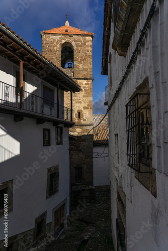Church of Candelario village. Salamanca, Castilla y Leon, Spain. © JoseLuis