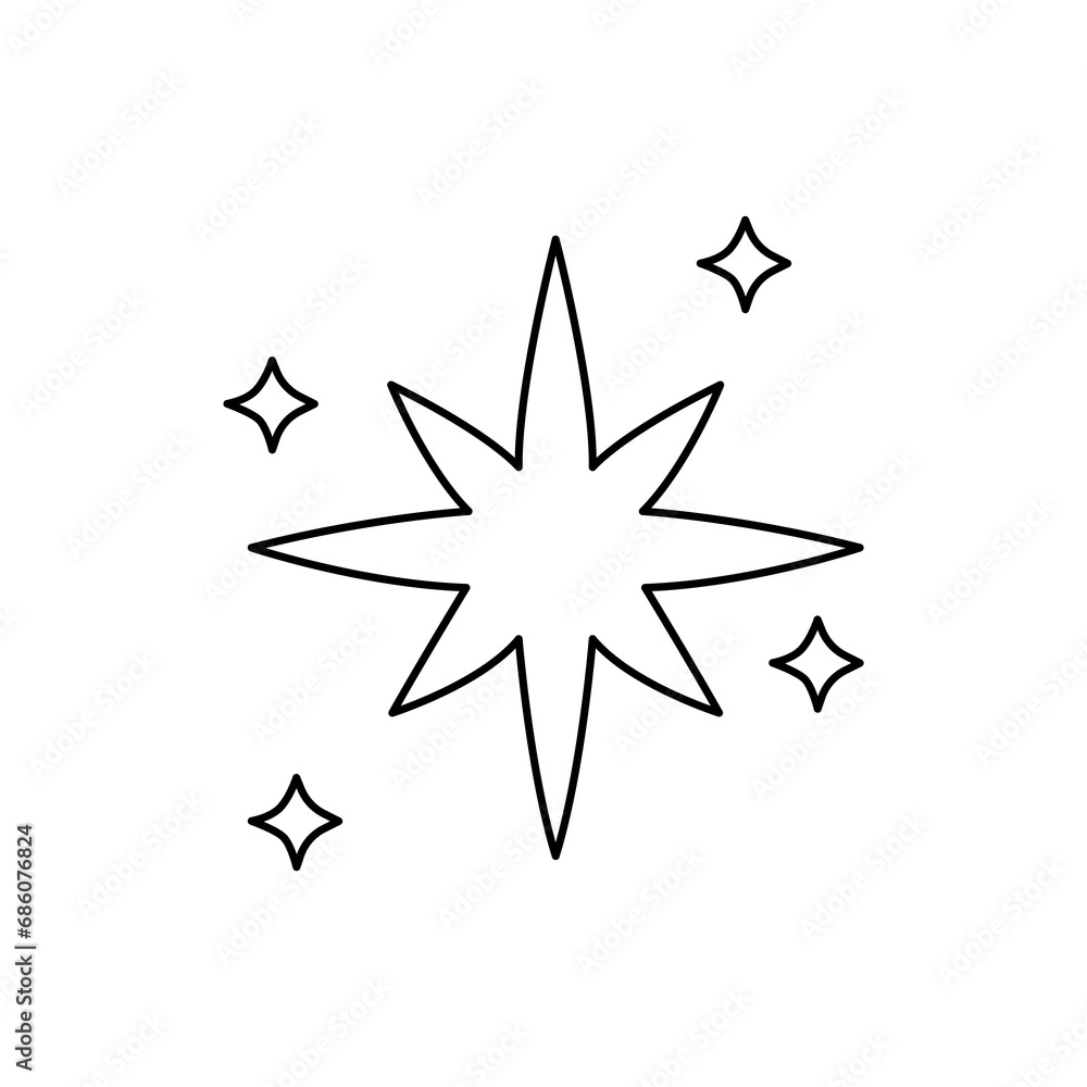 star icon on a white background, vector illustration star icon on a white background, vector illustration
