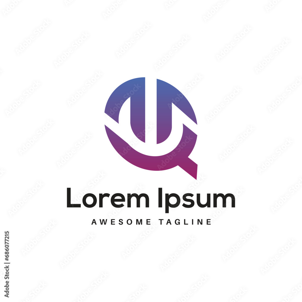 WQ Letter Logo Design Free Icon WQ Letter Logo Design Free Icon