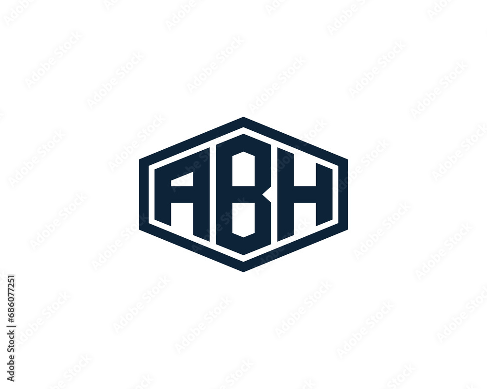 ABH logo design vector template ABH logo design vector template